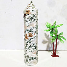 Load image into Gallery viewer, Natural Moss Agate Tower Stone