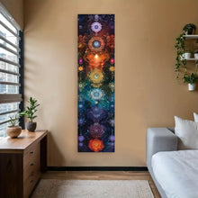 Load image into Gallery viewer, Vibrant Chakra Energy Vertical Tapestry
