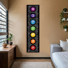 Load image into Gallery viewer, Vibrant Chakra Energy Vertical Tapestry
