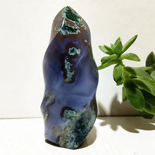 Load image into Gallery viewer, Orca Moss Agate Crystal Flame
