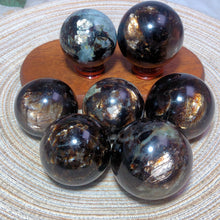 Load image into Gallery viewer, Natural Phlogopite Golden Flash Sphere
