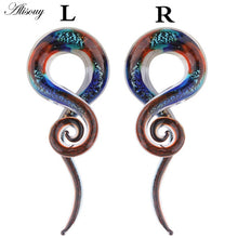Load image into Gallery viewer, 2pcs Glass Spiral Earrings
