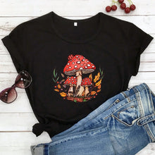 Load image into Gallery viewer, Colored Wild Mushroom Women&#39;s T-shirt
