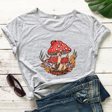 Load image into Gallery viewer, Colored Wild Mushroom Women&#39;s T-shirt
