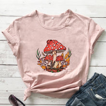Load image into Gallery viewer, Colored Wild Mushroom Women&#39;s T-shirt
