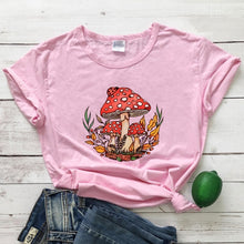 Load image into Gallery viewer, Colored Wild Mushroom Women&#39;s T-shirt
