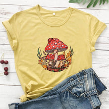 Load image into Gallery viewer, Colored Wild Mushroom Women&#39;s T-shirt
